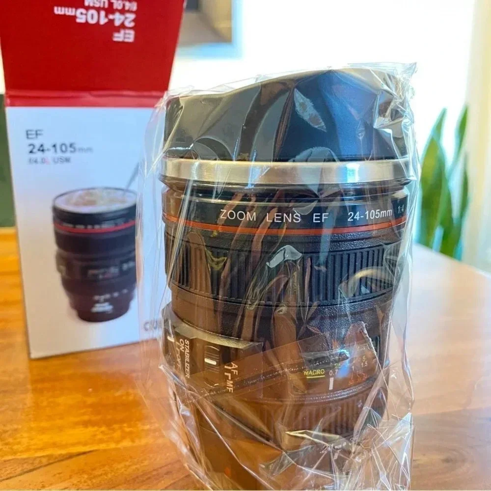 Photographer Camera Lens Coffee Tea Mug with lid - No Brand Name